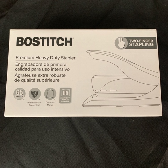 Bostitch Heavy Duty Stapler, 65 sheet stapling capacity, 2 finger stapling. - Picture 2 of 3